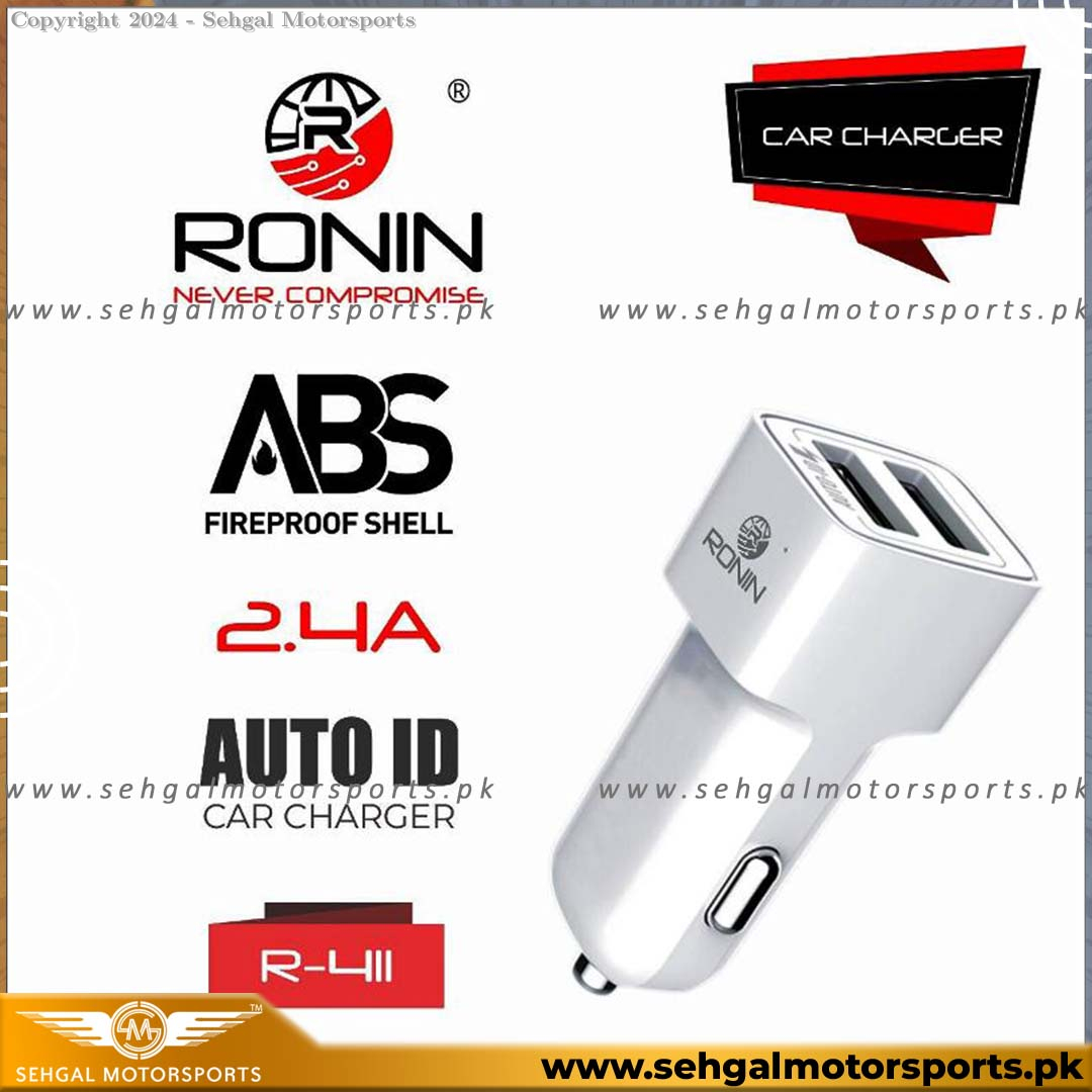 Ronin R-411 Auto-ID Car Charger 2.4 Ampere Type-C
