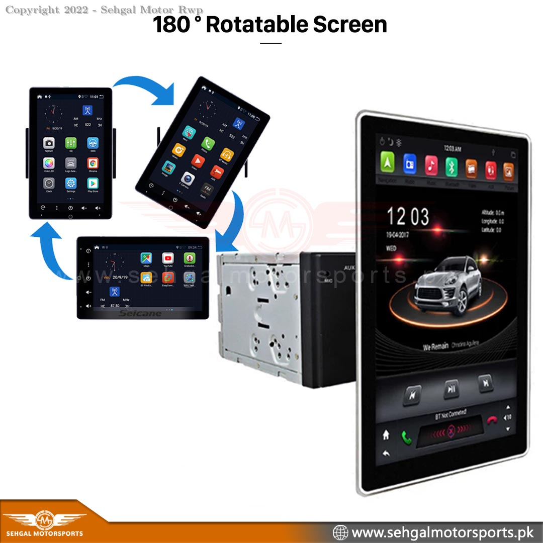 Android Tablet 12 Inch Tesla 180° Rotating LCD