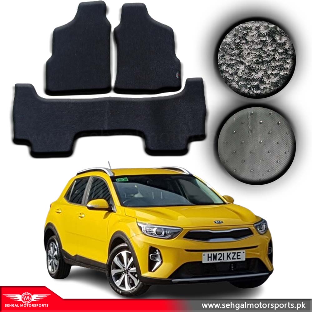 Kia Stonic Carpet Floor Mat Special Black/Gray Model 2020-2022