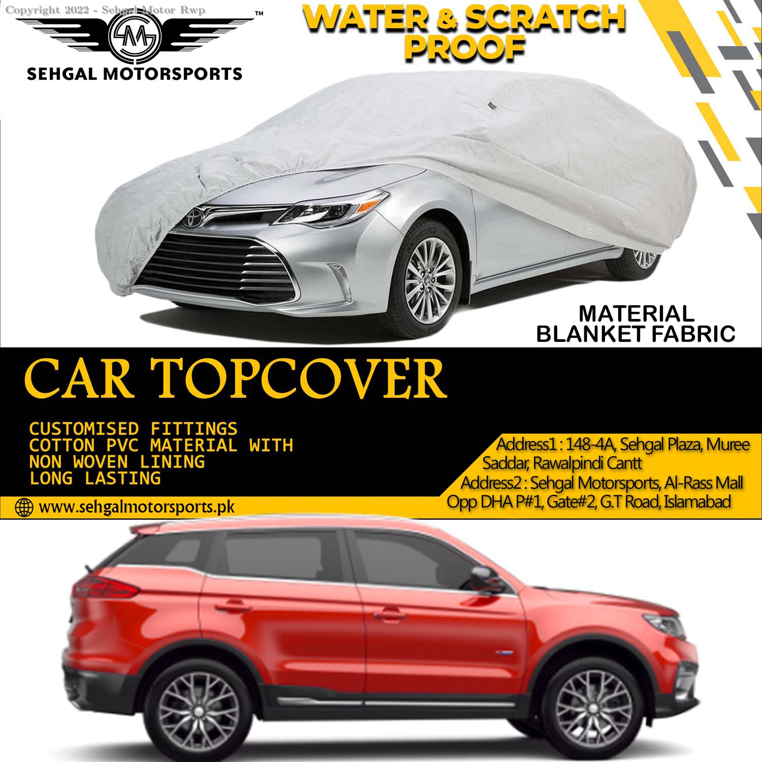 Proton X70 Top Cover Blanket Fabric Model 2021-2022