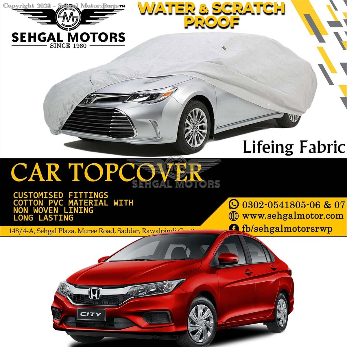 Honda City Grace Top Cover China Fabric Model 2022-2023