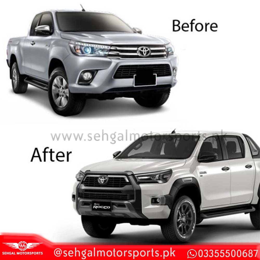 Toyota Hilux Vigo To Rocco Conversion 2021 Complete Face Uplift  Model 2006-2021