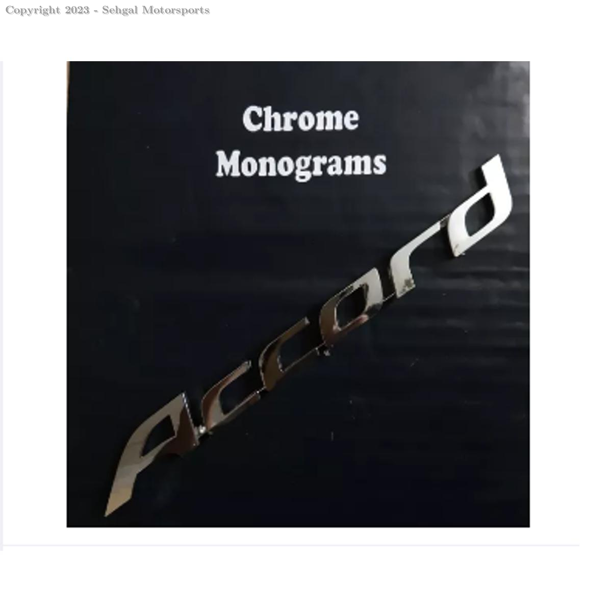 Honda Accord Monogram Chrome