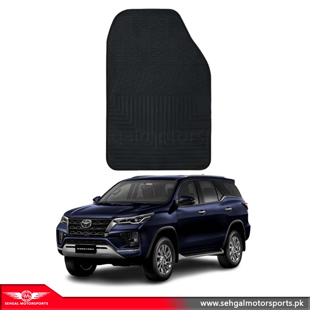 Toyota Fortuner Rubber Floor Mat Black Model 2017-2021