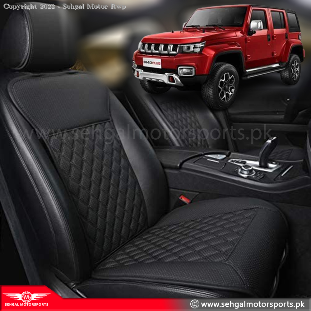 BJ40 Seat & Door Panel Japanese Leather Black & Red Model 2021-2022