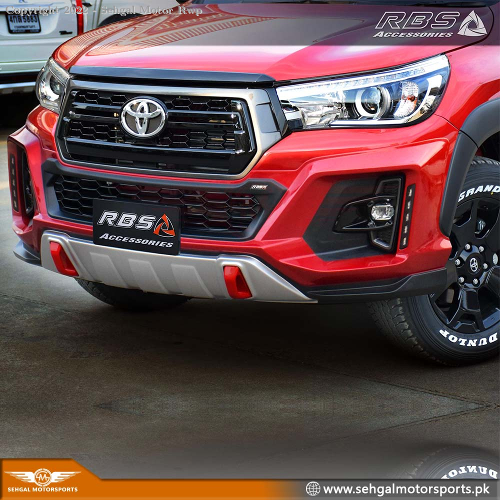 Toyota Hilux Revo Rocco Front Bumper RBS Style Black With Led Model 2017-2021