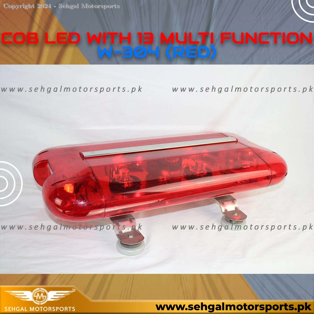 12/24V  23”X11.5”X6.5” COB LED WITH 13 MULTI FUNCTION (W-304 (Red))