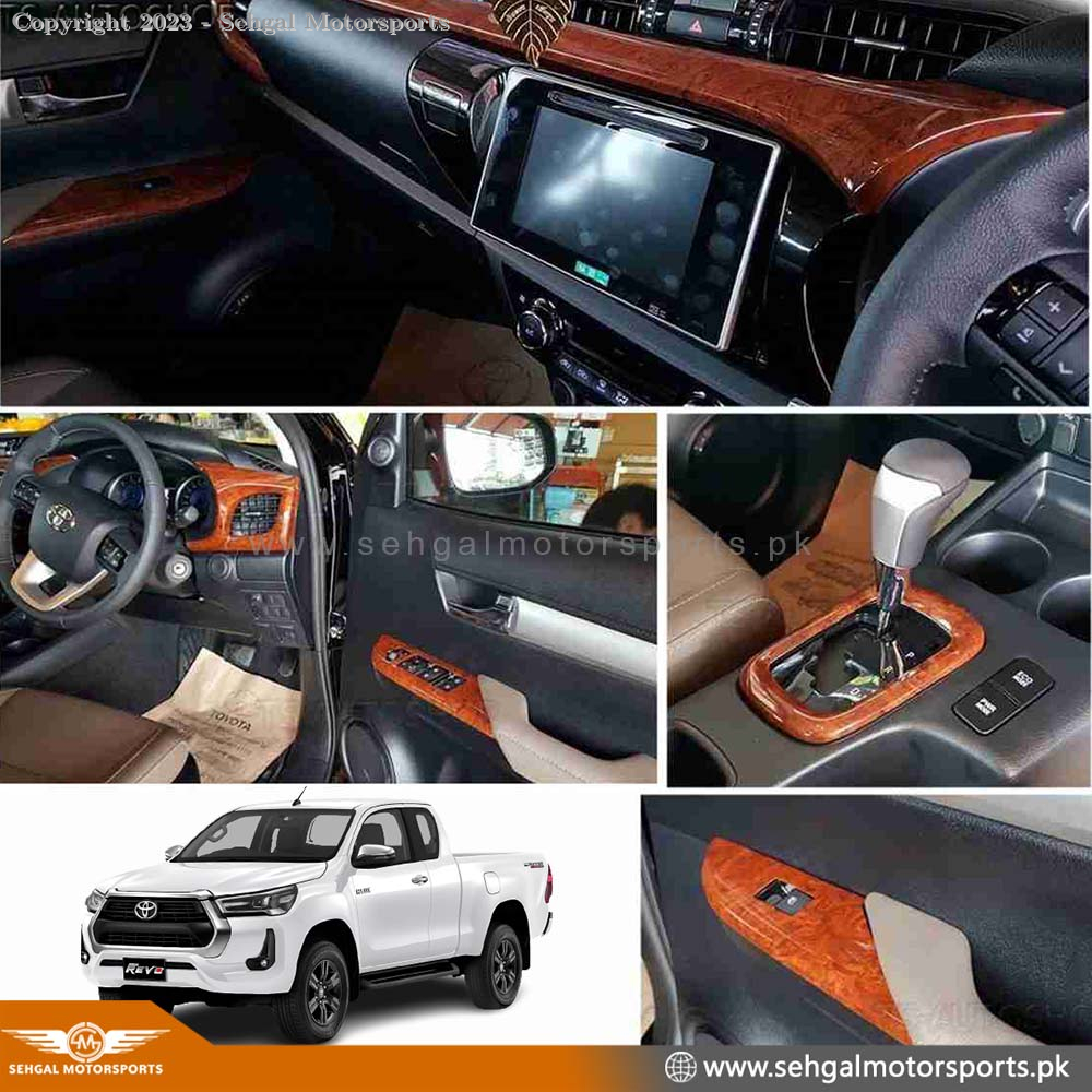 Toyota Hilux Revo Wooden Kit (11Pcs)Model 2018
