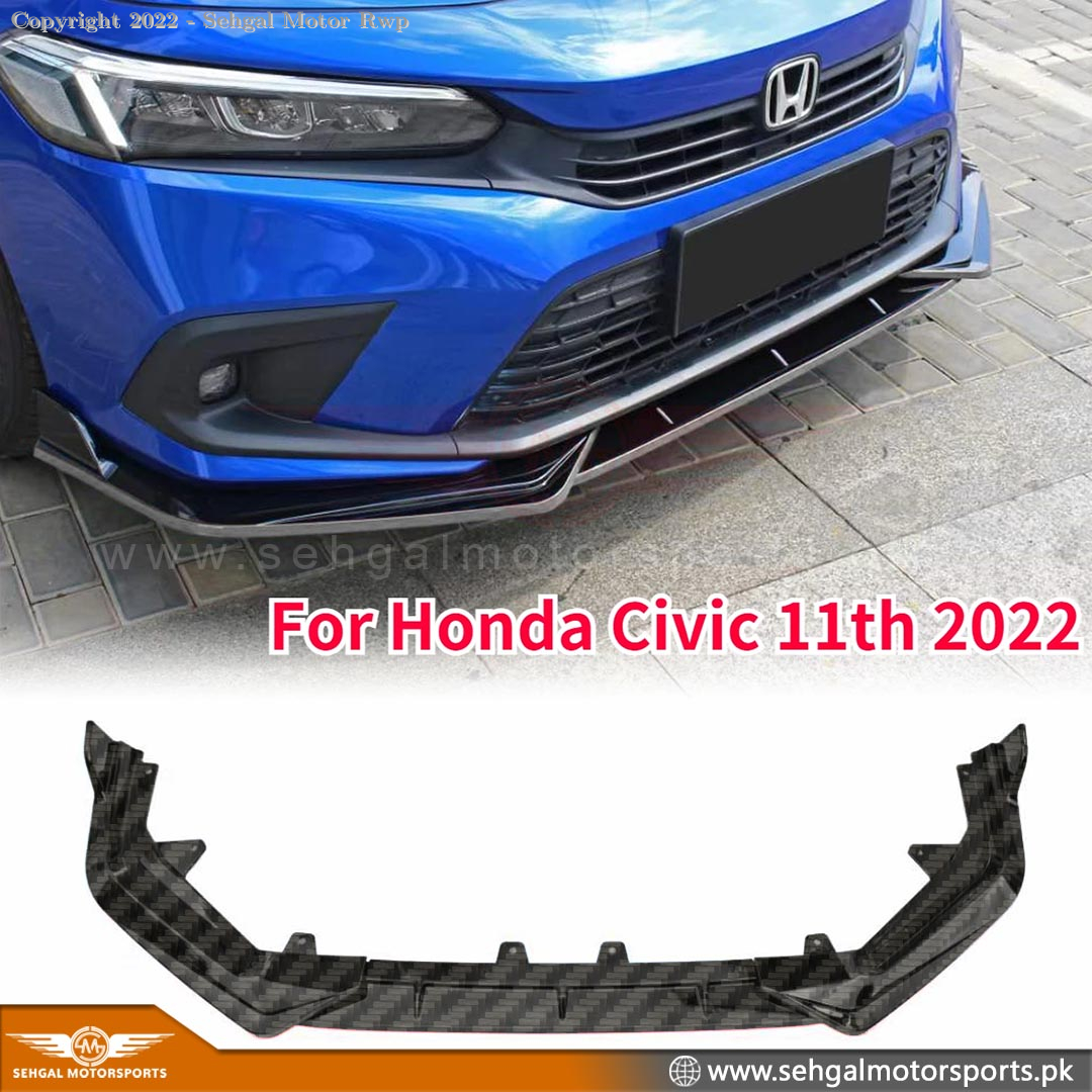 Honda Civic Bumper Canard Carbon Fiber Model 2022-2023