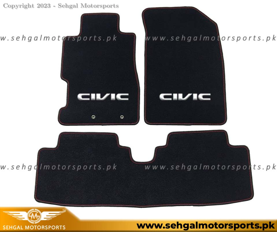 Honda Civic Carpet Floor Mat Irani Black Model 2017
