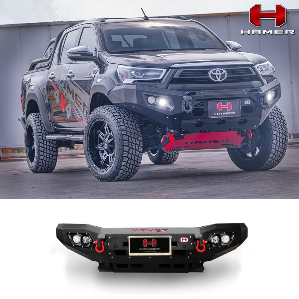 Toyota Hilux Revo Front Bumper Hamer King Series (Without Glasses) Thailand Model 2020-2023