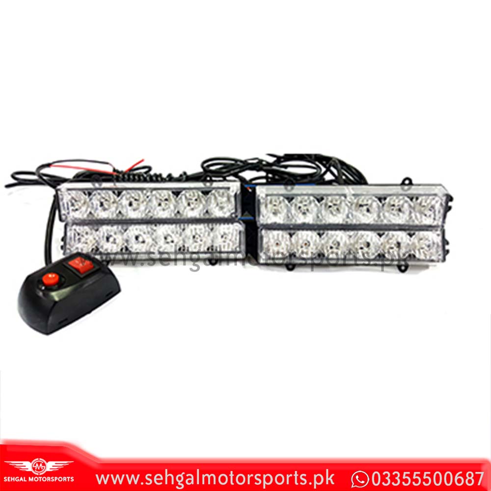 LED-6D-4C 12V Powerful Multi Function LED Grill Flasher