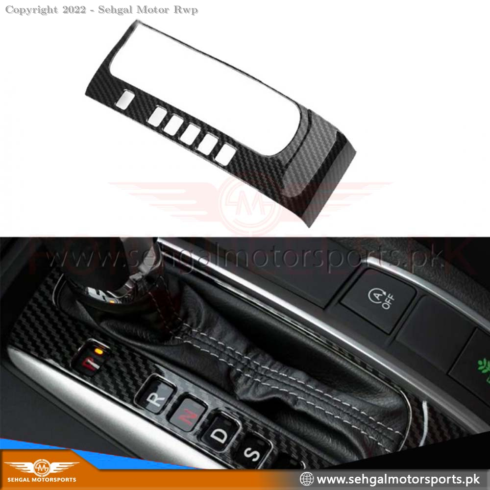 Honda Civic Gear Box Carbon Fiber Trim (Automatic) Model 2016-2021