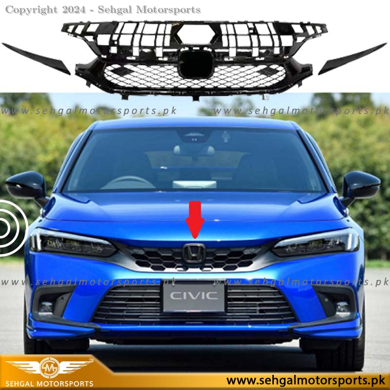 Honda Civic SI Front Grill With Logo 2022-2024