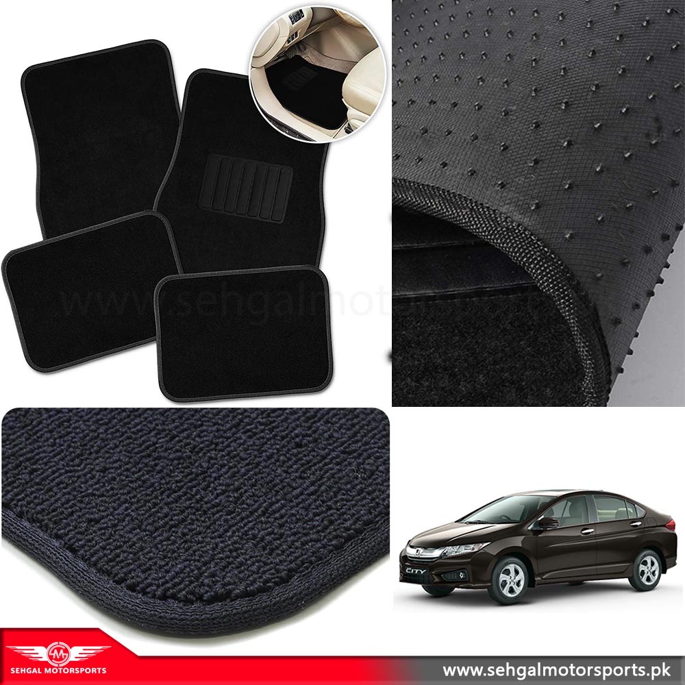 Honda City Carpet Floor Mat Black Model 2003