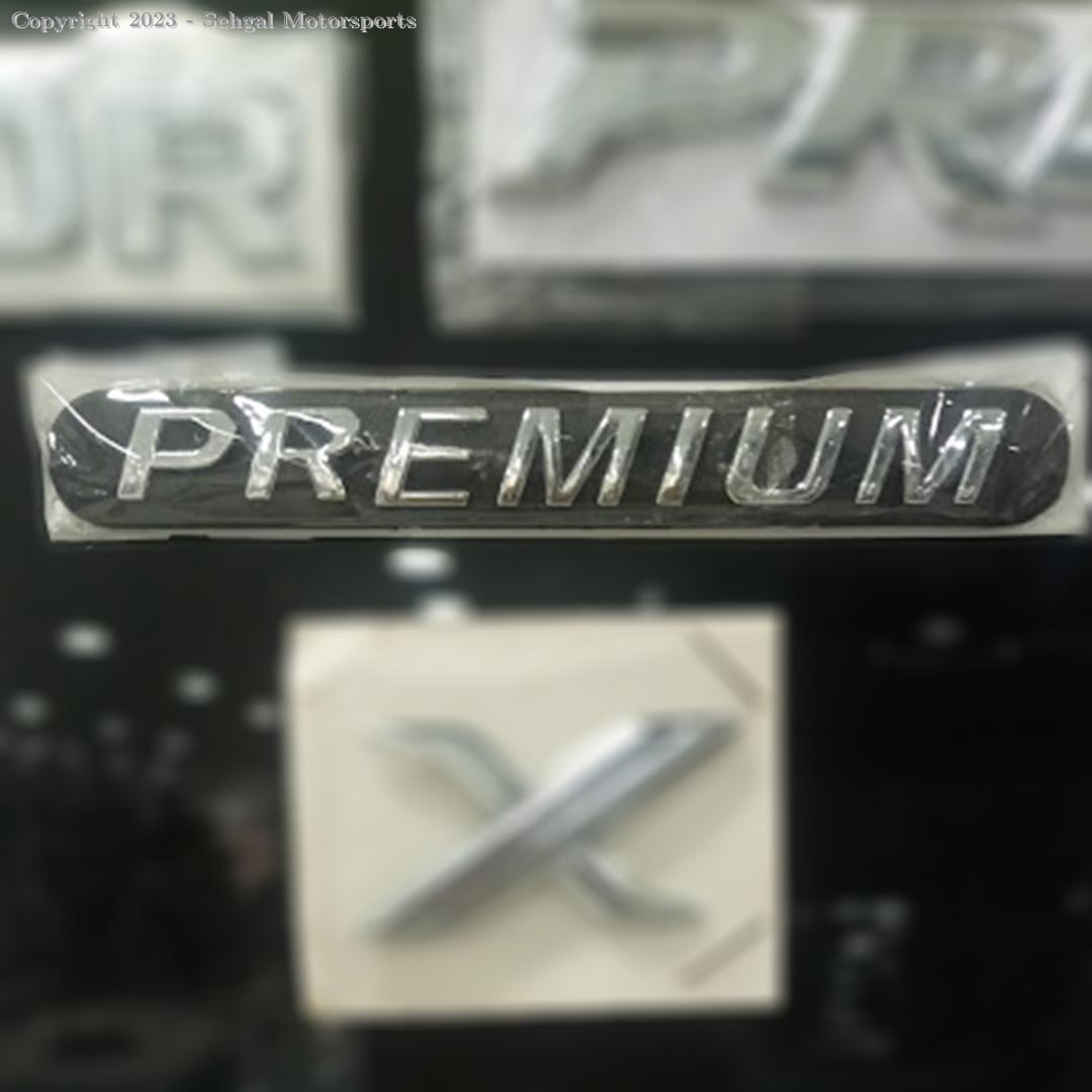 Premium Mark X Small Alphabets (Chrome)