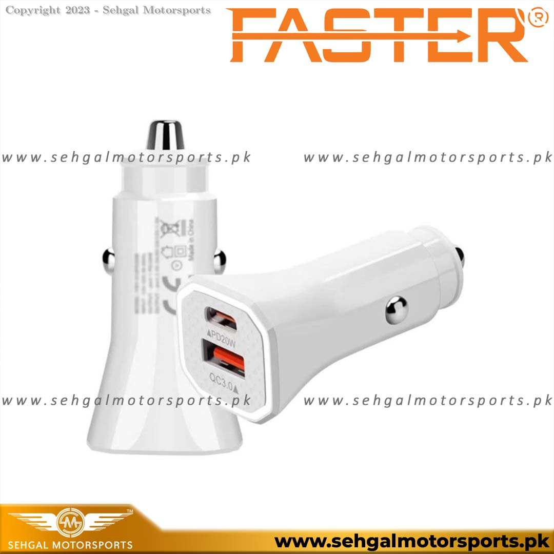 Faster FCC-300 Car Charger C-Port