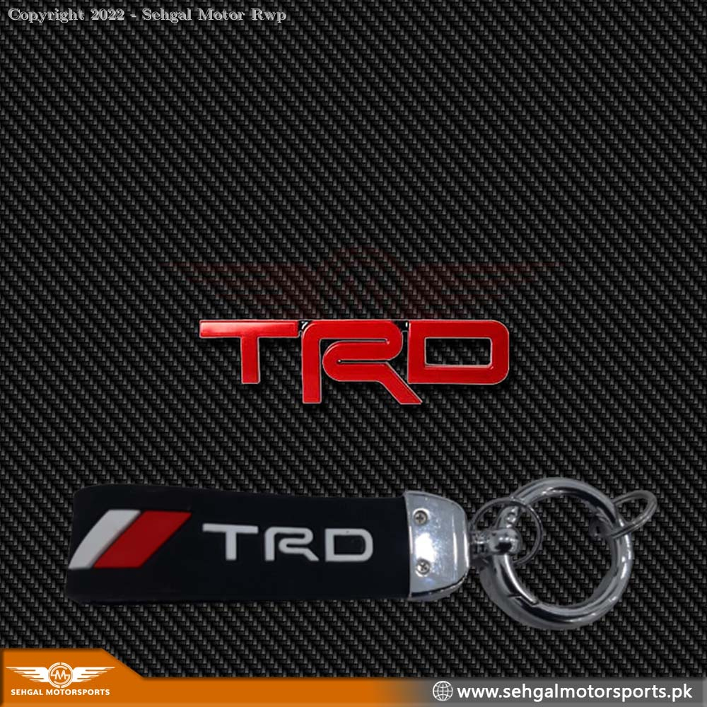 TRD Logo Key chain PP Strip with Holder