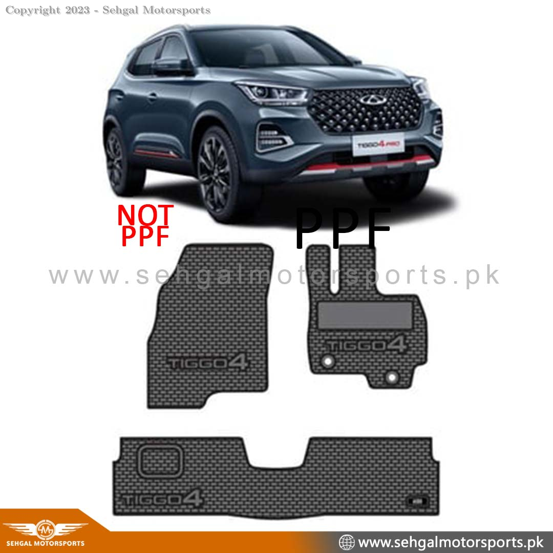 Chery Tiggo 4Pro Rubber Mat Black (Imported) Model 2022-2023