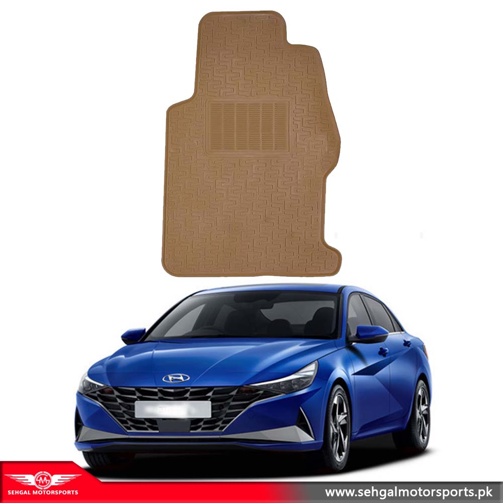 Hyundai Elantra Latex rubber Mat Black Model 2021-2022