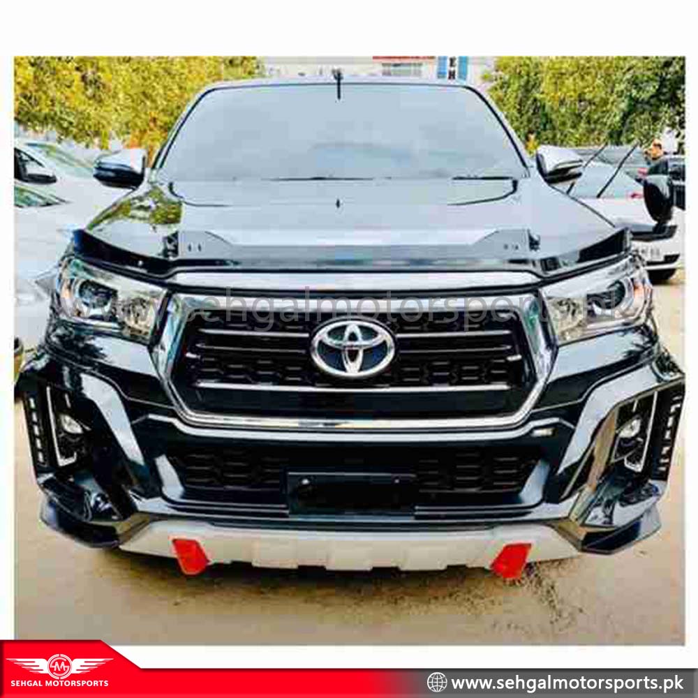 Toyota Hilux Revo Front Bumper Rocco Style with LED Model 2017-20 White