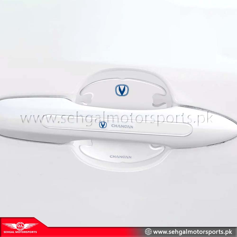 Changan Transparent Door Handle & Bowl Protector With Logo (8pcs)