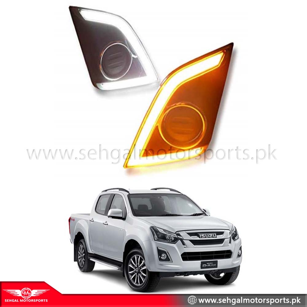 Isuzu D MAX Fog Light DRL Cover Dual LED Model 2018-2021