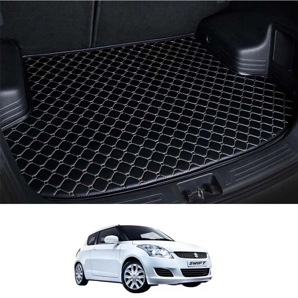 Suzuki Swift 7D Eco Trunk Mat Black with Black Stitch Model 2021-2022
