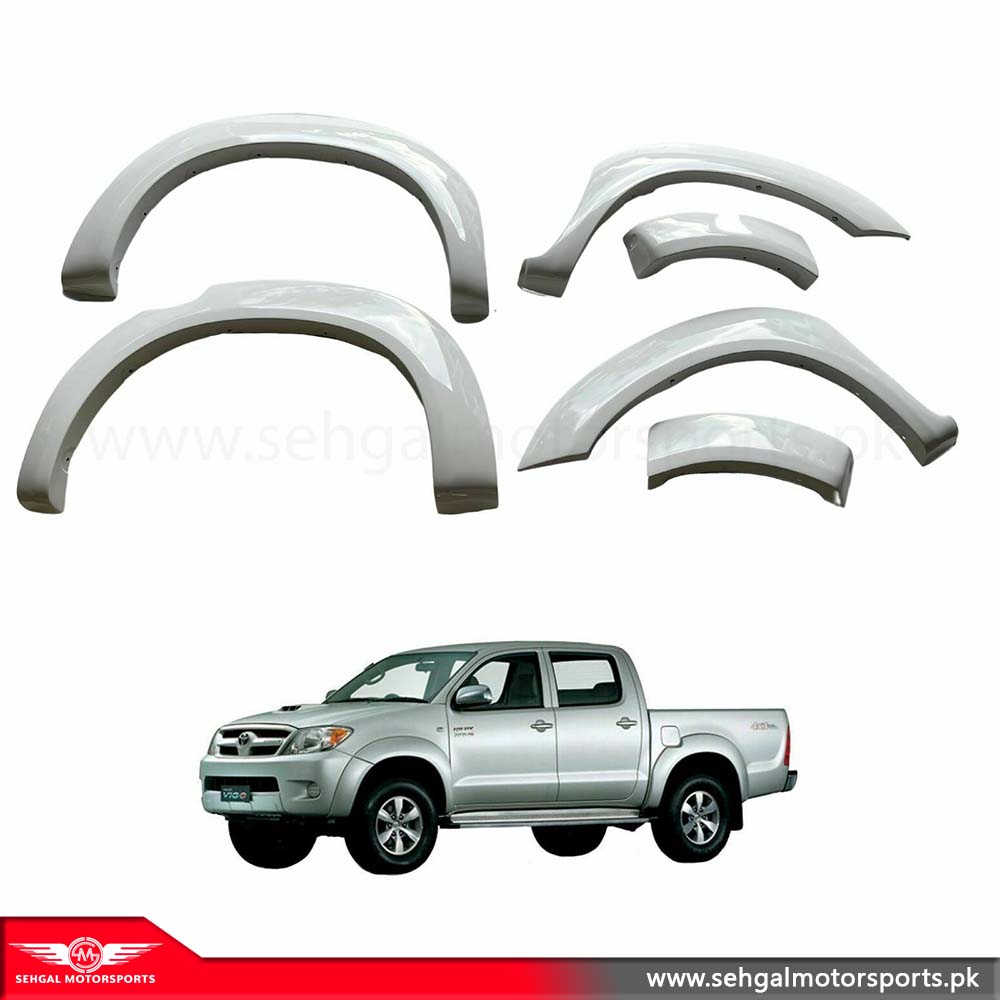 Toyota Hilux Vigo Fender  Guard Slim Red Chrome