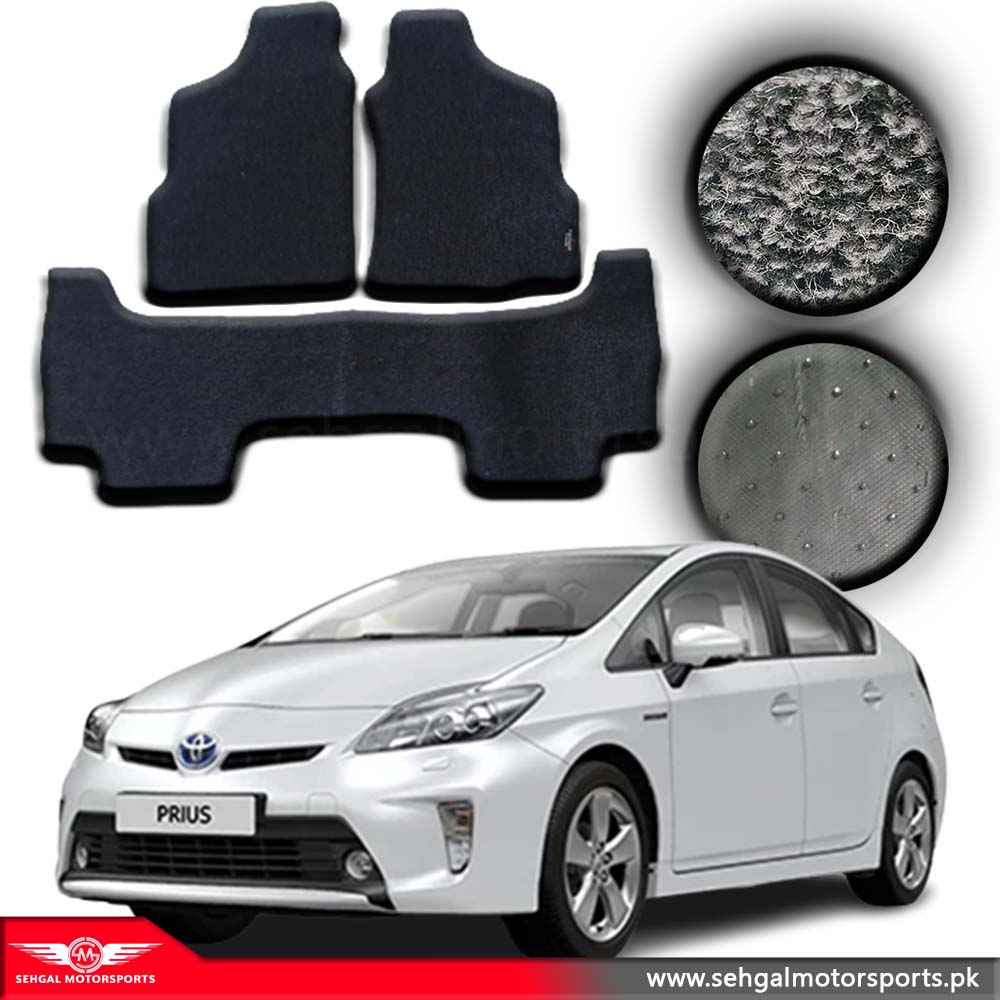Toyota Prius Carpet Floor Mat Special Black/Gray Model 2010-2015 (1.5)