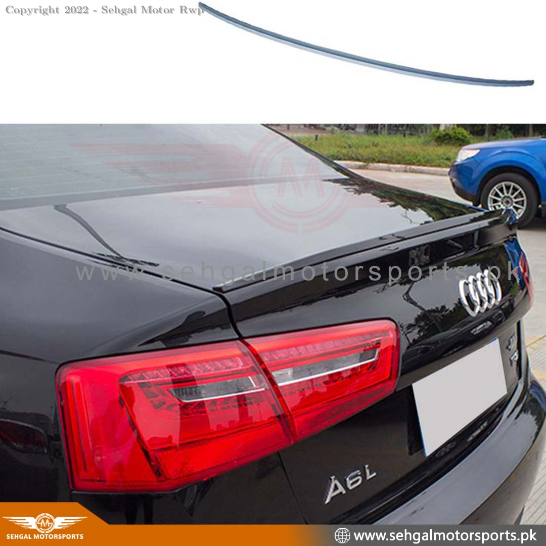 Audi A6 Trunk Spoiler Unpainted (PK) Model 2011-2018