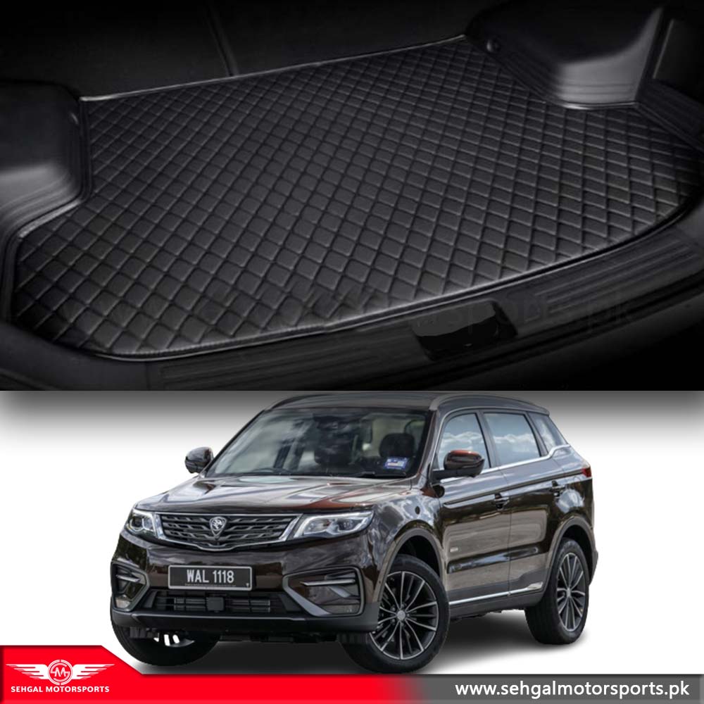 Proton X70 7D Eco Trunk Mat Black With Black Model 2021-2022