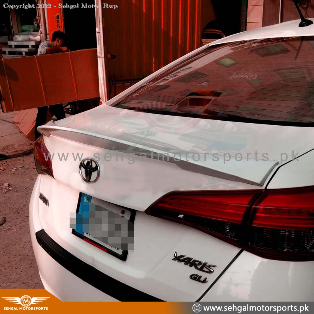 Toyota Yaris Trunk Spoiler V3 Un-Painted (PK) Model 2019-2021