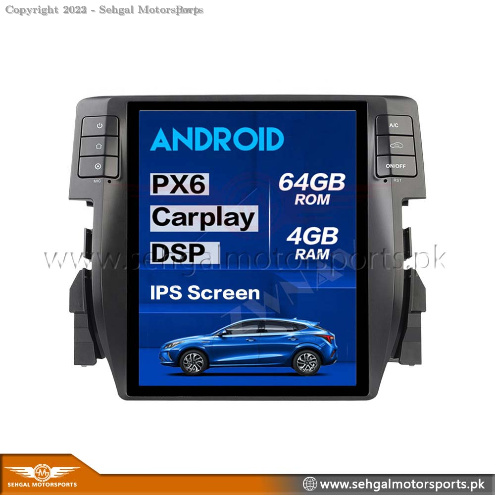 Honda Civic Tesla Px6 4x64 Gb Model 2016-2021