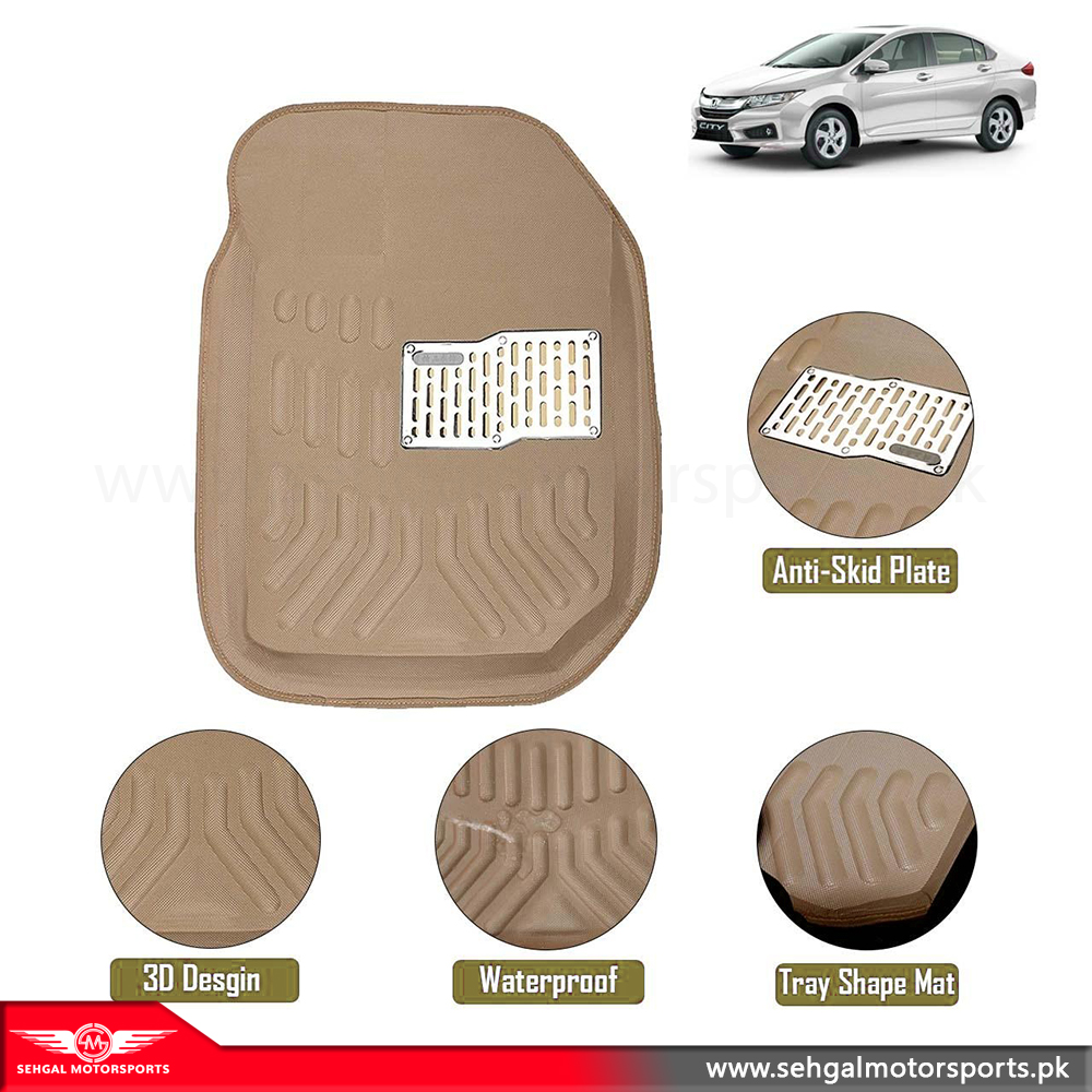Honda City 5D Floor Mat Beige Model 2012-2021