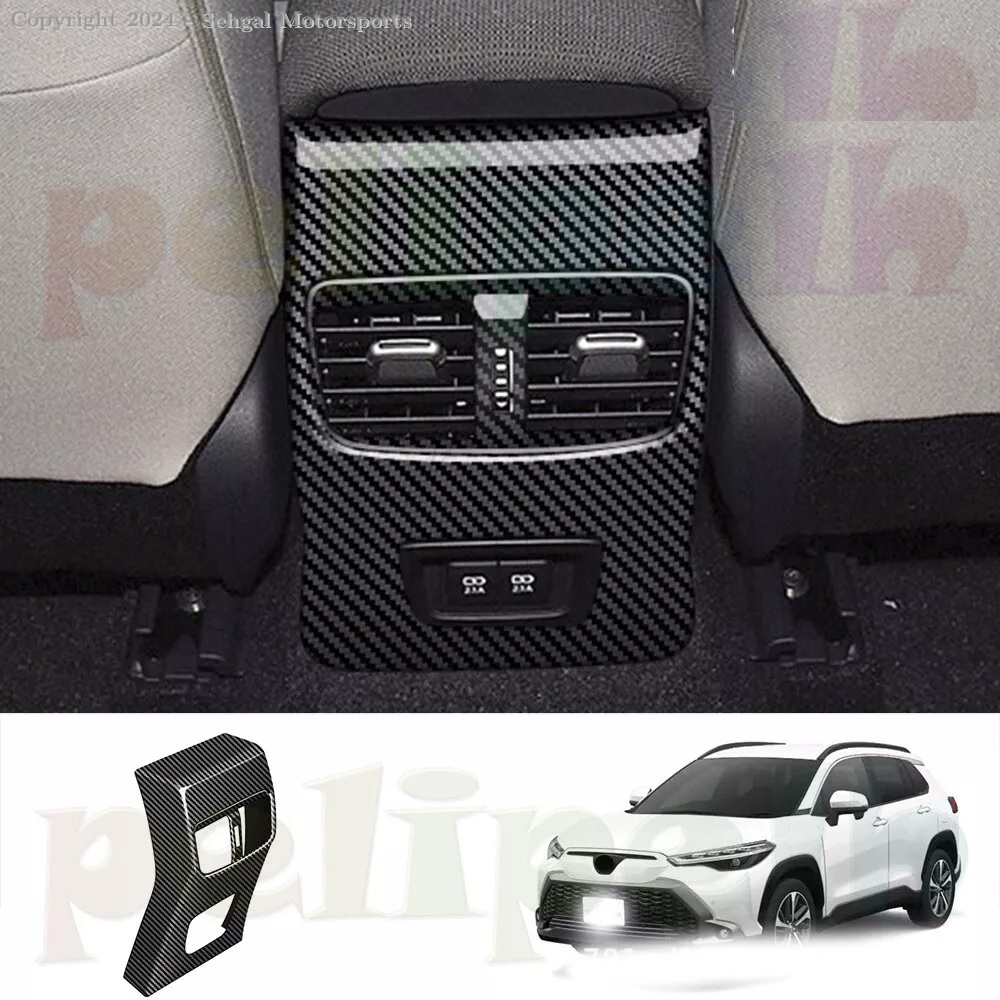 Toyota Cross Carbon Fiber Rear Air Condition Vent Panel Trim 2022-2023