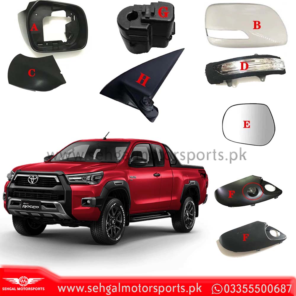 Toyota Hilux Revo Side Mirror Assembly (Retractable) Model 2021-2022