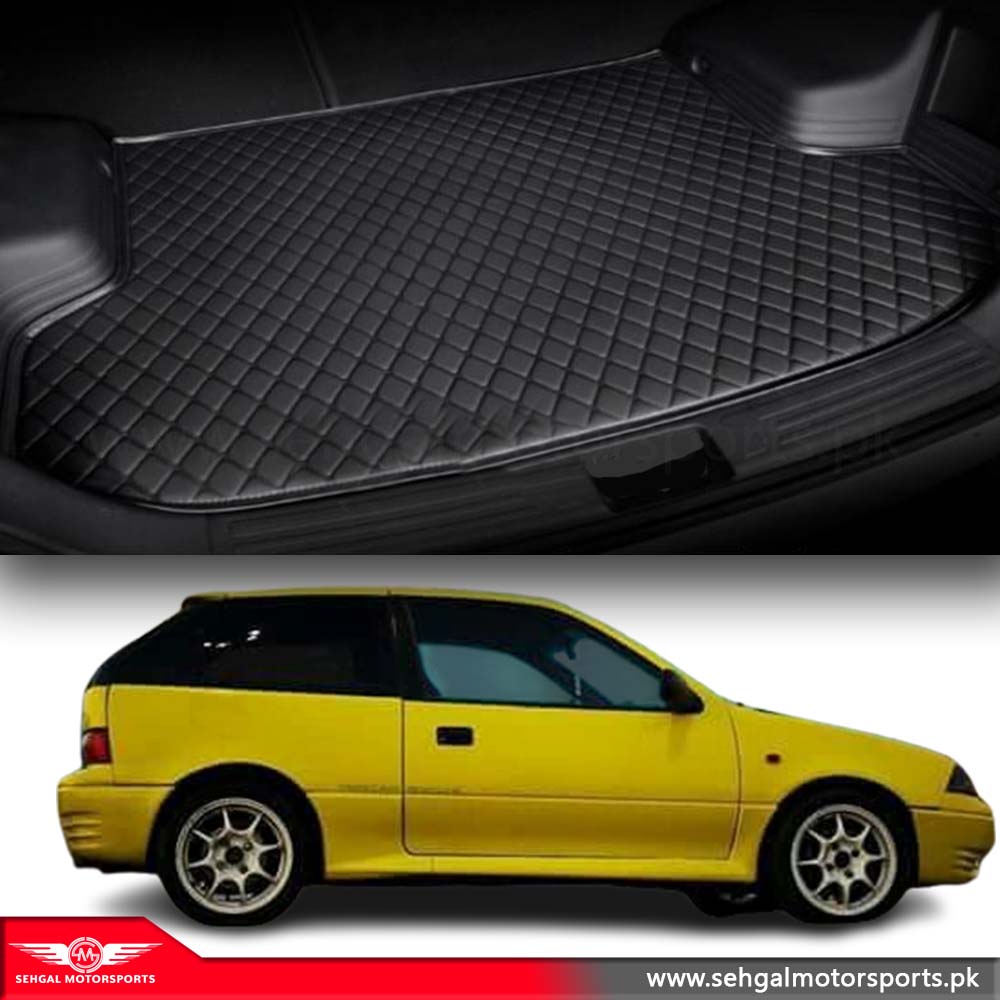 Suzuki Cultus 7D Eco Trunk Mat Black With Black Model 2007-2017