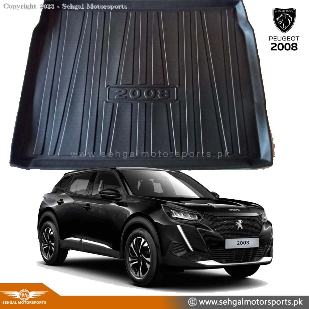 Peugeot 2008 3D Trunk mat Black Model 2022-2023