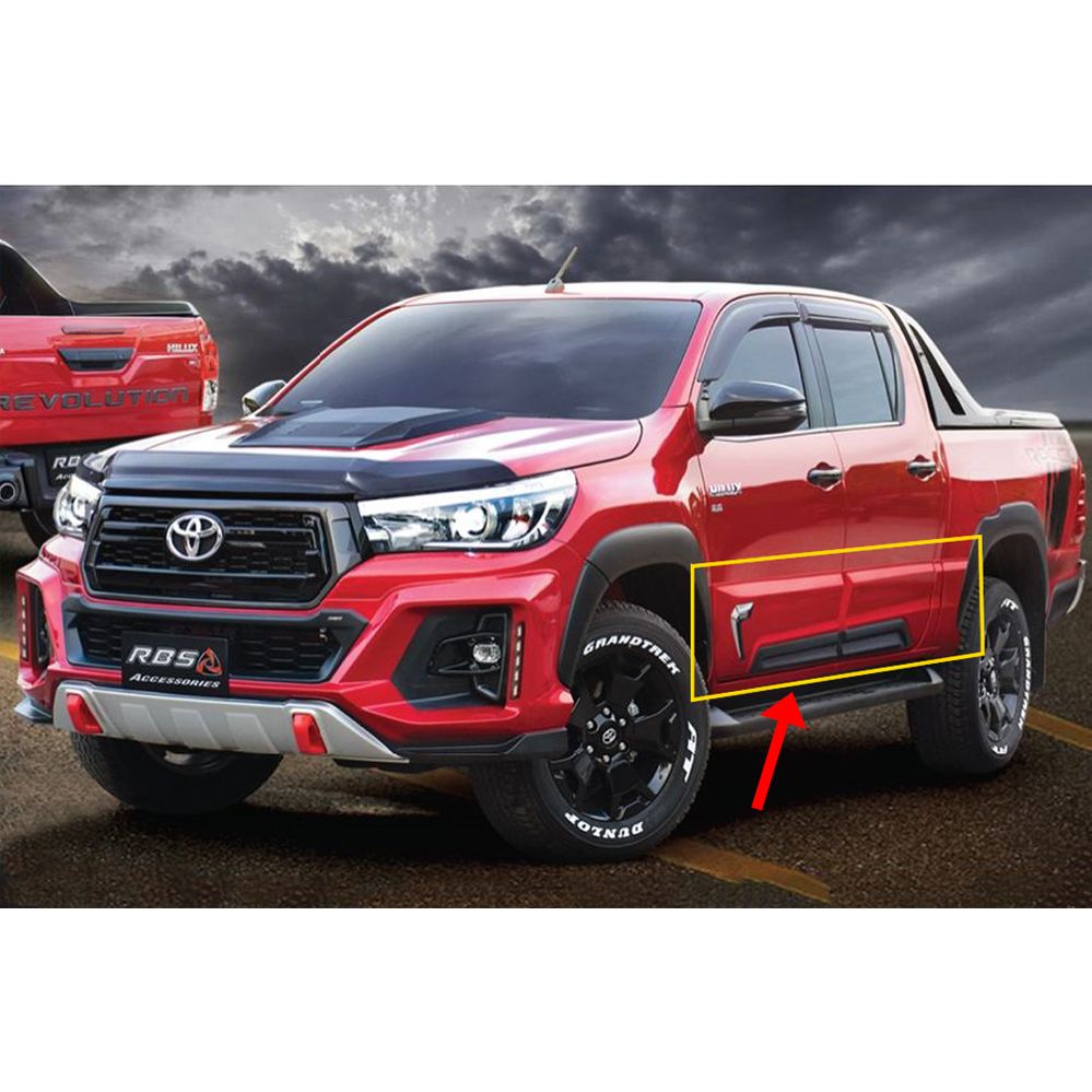 Toyota Hilux Revo Body Cladding RBS Black (Thailand) Model 2017-2021