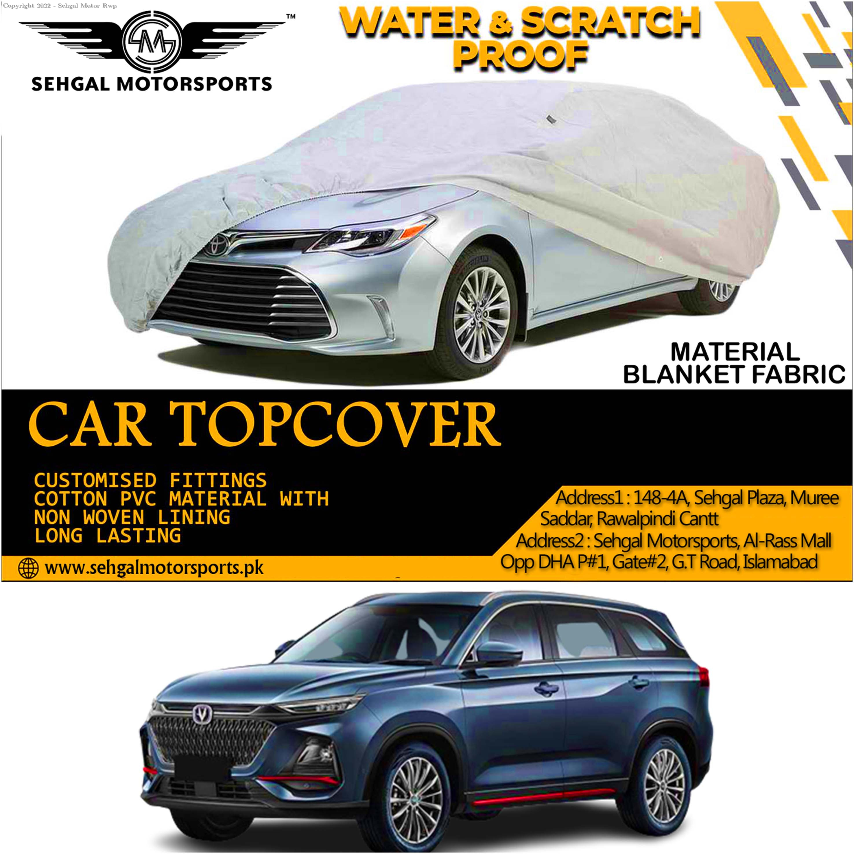 Changan Oshan Top Cover Blanket Fabric Model 2021-2023