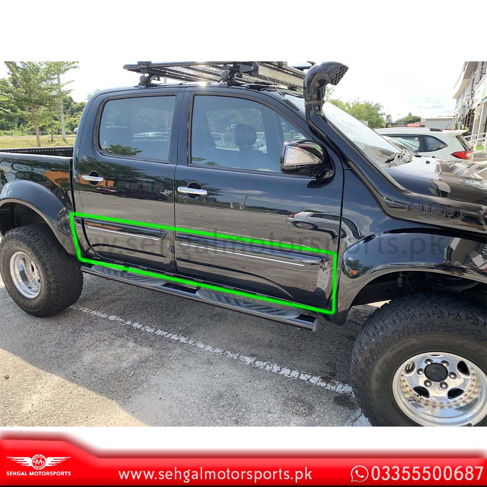 Toyota Hilux Vigo Champ Body Cladding Rbs Black 12pcs (Thailand) Model 2012 2016