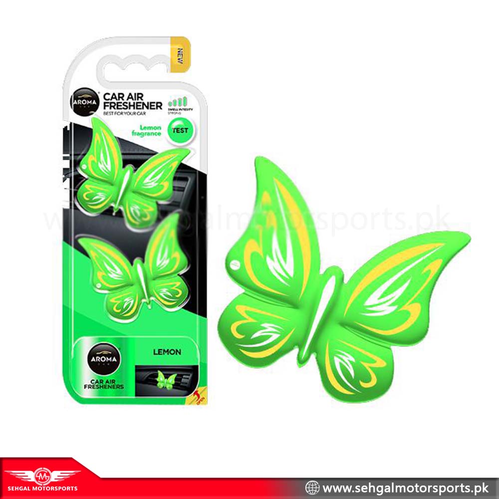 Aroma Butterfly Car Air Freshener Lemon