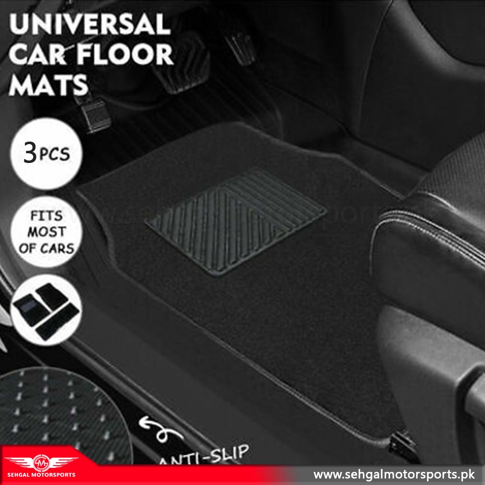 Universal Carpet Floor Mat Mix Color 3Pcs