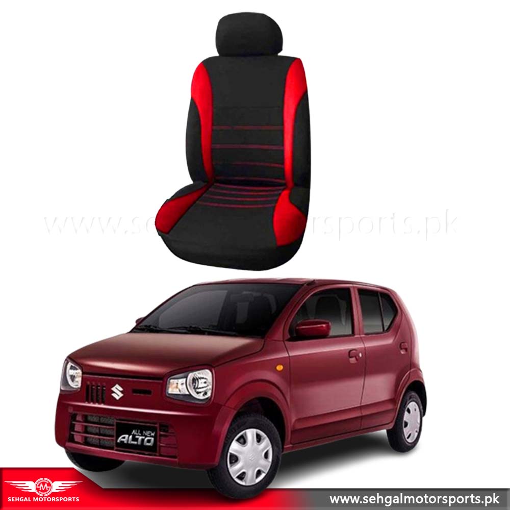 Suzuki Alto Seat Cover Nylon Black Red Model 2018-2022