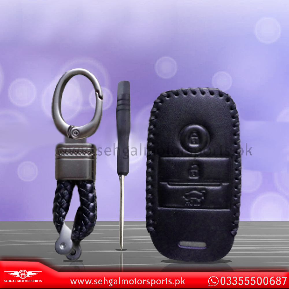 Kia Sportage Key Cover Leather Black Model 2019-2022