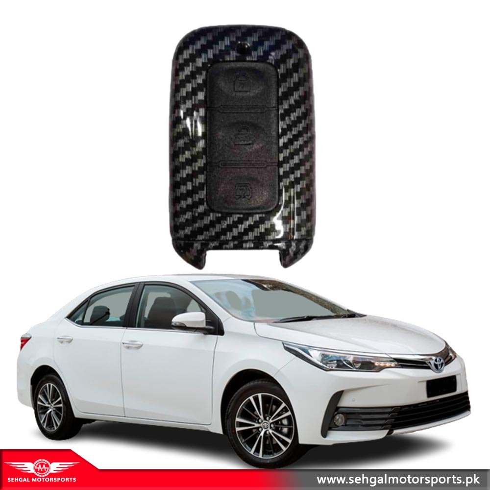 Toyota Corolla Carbon Fiber TPU Key Cover Model 2017-2021