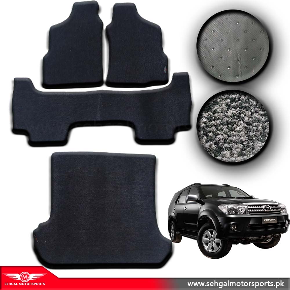 Toyota Fortuner Carpet Floor Mat Special Black/Gray Model 2012-2016