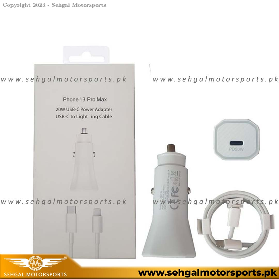 iPhone 13 Pro Max 20w C Port Adapter with Cable