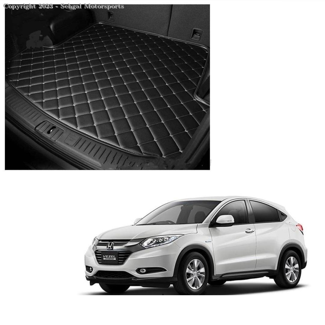 Honda Vezel  7D Eco Trunk Mat Black with Beige Model 2020-2021